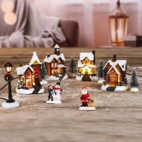 HI Adorno de escena de pueblo navideño LED de HI, Portales - Ref: Foro24-438346, Precio: 30,79 €, Descuento: %