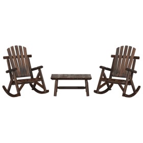 Gartenmöbel-Set 3-teilig aus massivem Tannenholz von vidaXL, Gartensets - Ref: Foro24-3185534, Preis: 348,75 €, Rabatt: %