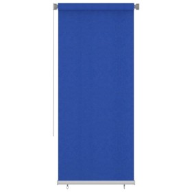 Blue HDPE garden roller blind 100x230 cm by vidaXL, Blinds and blinds - Ref: Foro24-312850, Price: 34,99 €, Discount: %