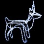 Christmas reindeer figure 2 units cold white 60x30x60 cm by vidaXL, Christmas lights - Ref: Foro24-3154315, Price: 71,03 €, D...