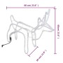 Christmas reindeer figure 2 units cold white 60x30x60 cm by vidaXL, Christmas lights - Ref: Foro24-3154315, Price: 71,03 €, D...