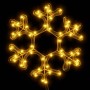 Christmas figure snowflake 48 warm white LEDs 27x27 cm by vidaXL, Christmas lights - Ref: Foro24-343293, Price: 20,80 €, Disc...