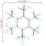 Christmas figure snowflake 48 warm white LEDs 27x27 cm by vidaXL, Christmas lights - Ref: Foro24-343293, Price: 20,80 €, Disc...