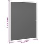 Charcoal gray window screen 80x100 cm by vidaXL, Mosquito nets for windows - Ref: Foro24-153837, Price: 24,60 €, Discount: %