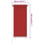 Persiana enrollable de jardín HDPE rojo 60x140 cm de vidaXL, Persianas y estores - Ref: Foro24-312887, Precio: 25,75 €, Descu...