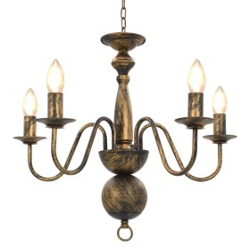 Antique black chandelier 5 x E14 bulbs by vidaXL, chandeliers - Ref: Foro24-281615, Price: 71,22 €, Discount: %