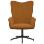 Silla de relajación con reposapiés terciopelo marrón de vidaXL, Sillones - Ref: Foro24-327718, Precio: 113,17 €, Descuento: %