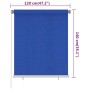 Persiana enrollable de jardín HDPE azul 120x140 cm de vidaXL, Persianas y estores - Ref: Foro24-312838, Precio: 33,20 €, Desc...