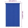 Persiana enrollable de jardín HDPE azul 140x230 cm de vidaXL, Persianas y estores - Ref: Foro24-312852, Precio: 37,55 €, Desc...