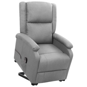 Sillón elevable tela gris claro de vidaXL, Sillones - Ref: Foro24-329699, Precio: 404,36 €, Descuento: %