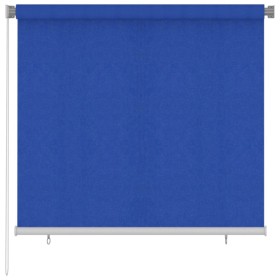 Blue HDPE garden roller blind 160x140 cm by vidaXL, Blinds and blinds - Ref: Foro24-312840, Price: 43,99 €, Discount: %