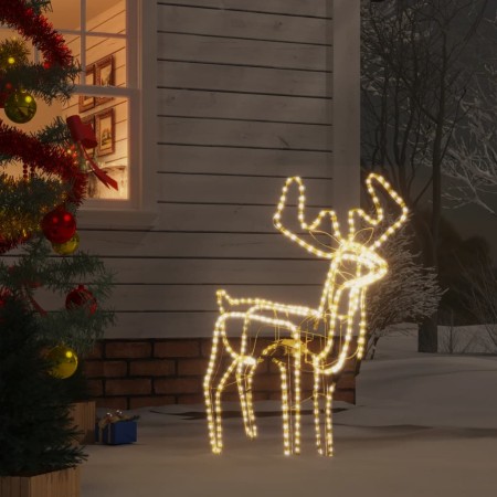 Weihnachts-Rentierfiguren mit beweglichen Köpfen, 3 Stück, 76 x 42 x 87 cm von vidaXL, Weihnachtsbeleuchtung - Ref: Foro24-34...