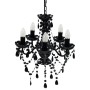 Crystal chandelier 5 bulbs black by vidaXL, chandeliers - Ref: Foro24-240308, Price: 63,91 €, Discount: %