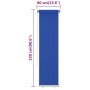 Persiana enrollable de jardín HDPE azul 60x230 cm de vidaXL, Persianas y estores - Ref: Foro24-312848, Precio: 28,59 €, Descu...