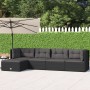 5-piece garden furniture set and black synthetic rattan cushions by vidaXL, Garden sets - Ref: Foro24-319599, Price: 417,05 €...