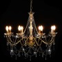 Chandelier with golden beads 8 E14 bulbs by vidaXL, chandeliers - Ref: Foro24-281607, Price: 165,95 €, Discount: %