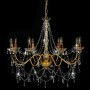 Chandelier with golden beads 8 E14 bulbs by vidaXL, chandeliers - Ref: Foro24-281607, Price: 165,95 €, Discount: %