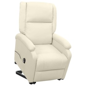 Sillón elevable tela crema de vidaXL, Sillones - Ref: Foro24-329708, Precio: 443,99 €, Descuento: %