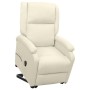 Sillón elevable tela crema de vidaXL, Sillones - Ref: Foro24-329708, Precio: 443,16 €, Descuento: %