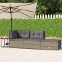 3-teiliges Gartenmöbel-Set und Kissen synthetisches Rattangrau von vidaXL, Gartensets - Ref: Foro24-319604, Preis: 256,31 €, ...