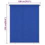 Persiana enrollable de jardín HDPE azul 180x230 cm de vidaXL, Persianas y estores - Ref: Foro24-312854, Precio: 53,02 €, Desc...