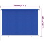 Blue HDPE garden roller blind 200x140 cm by vidaXL, Blinds and blinds - Ref: Foro24-312842, Price: 42,60 €, Discount: %