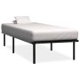 Estructura de cama de metal negro 90x200 cm de vidaXL, Camas y somieres - Ref: Foro24-284678, Precio: 83,24 €, Descuento: %