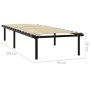 Estructura de cama de metal negro 90x200 cm de vidaXL, Camas y somieres - Ref: Foro24-284678, Precio: 83,24 €, Descuento: %