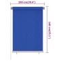 Blue HDPE garden roller blind 100x140 cm by vidaXL, Blinds and blinds - Ref: Foro24-312837, Price: 30,54 €, Discount: %