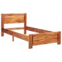 Estructura de cama de madera maciza de acacia 90x200 cm de vidaXL, Camas y somieres - Ref: Foro24-288315, Precio: 164,06 €, D...