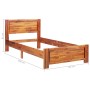 Estructura de cama de madera maciza de acacia 90x200 cm de vidaXL, Camas y somieres - Ref: Foro24-288315, Precio: 164,06 €, D...