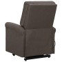 Sillón elevable tela marrón de vidaXL, Sillones - Ref: Foro24-329723, Precio: 536,02 €, Descuento: %