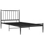 Black metal bed frame 90x200 cm by vidaXL, Beds and slatted bases - Ref: Foro24-325009, Price: 103,27 €, Discount: %