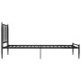 Black metal bed frame 90x200 cm by vidaXL, Beds and slatted bases - Ref: Foro24-325009, Price: 103,27 €, Discount: %