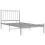 Estructura de cama de metal gris 90x200 cm de vidaXL, Camas y somieres - Ref: Foro24-325011, Precio: 89,99 €, Descuento: %