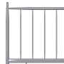 Estructura de cama de metal gris 90x200 cm de vidaXL, Camas y somieres - Ref: Foro24-325011, Precio: 89,99 €, Descuento: %