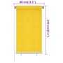 Outdoor roller blind 80x140 cm yellow by vidaXL, Blinds and blinds - Ref: Foro24-312862, Price: 24,99 €, Discount: %