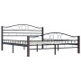 Black metal bed frame 180x200 cm by vidaXL, Beds and slatted bases - Ref: Foro24-285295, Price: 175,14 €, Discount: %