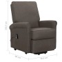 Sillón elevable tela marrón de vidaXL, Sillones - Ref: Foro24-329723, Precio: 536,02 €, Descuento: %