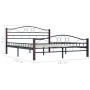 Black metal bed frame 180x200 cm by vidaXL, Beds and slatted bases - Ref: Foro24-285295, Price: 175,14 €, Discount: %