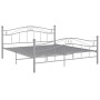 Estructura de cama de metal gris 140x200 cm de vidaXL, Camas y somieres - Ref: Foro24-324999, Precio: 119,16 €, Descuento: %