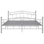 Estructura de cama de metal gris 140x200 cm de vidaXL, Camas y somieres - Ref: Foro24-324999, Precio: 119,16 €, Descuento: %