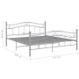 Estructura de cama de metal gris 140x200 cm de vidaXL, Camas y somieres - Ref: Foro24-324999, Precio: 119,16 €, Descuento: %