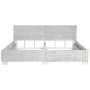 Estructura de cama ratán natural gris 180x200 cm de vidaXL, Camas y somieres - Ref: Foro24-283093, Precio: 351,41 €, Descuent...