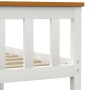 Solid white pine wood bed frame 90x200 cm by vidaXL, Beds and slatted bases - Ref: Foro24-283244, Price: 156,99 €, Discount: %