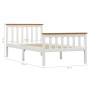 Estructura de cama de madera maciza de pino blanca 90x200 cm de vidaXL, Camas y somieres - Ref: Foro24-283244, Precio: 156,07...