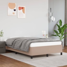 Cappuccino synthetic leather bed frame 120x200 cm by vidaXL, Beds and slatted bases - Ref: Foro24-347244, Price: 141,63 €, Di...