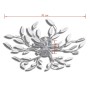 Leaf-shaped glass arm ceiling lamp with 5 E14 bulbs by vidaXL, ceiling lights - Ref: Foro24-241476, Price: 55,44 €, Discount: %