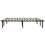 Estructura de cama de metal negro 160x200 cm de vidaXL, Camas y somieres - Ref: Foro24-284682, Precio: 120,75 €, Descuento: %