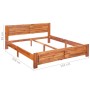 Solid acacia wood bed frame 160x200 cm by vidaXL, Beds and slatted bases - Ref: Foro24-288319, Price: 221,54 €, Discount: %